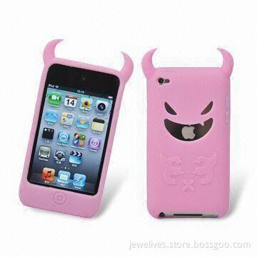 Distinctive Devil and Angel Silicone Case for iPod Touch 4, Designed with A Face-in Model